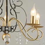 Подвесная люстра Reluce 04752-0.4-05 (220V, подвески, на цепи, подсвечник, свеча)