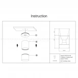 Накладной потолочный светильник Pauline GU10 1x10Вт Maytoni Technical C007CW-01B (220V)