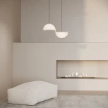 Подвесной светильник Eurosvet Emisfero 50083/2 LED золото (220V, на проводе)