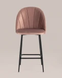 Стул полубарный велюр пыльно-розовый Stool Group Логан УТ000034606