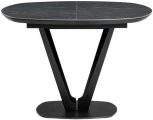 Керамический стол Woodville Азраун черный 528472