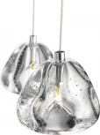 Подвесной светильник ST Luce Waterfall SL6017.101.03 Хром/Прозрачный с пузырьками воздуха LED 3*3W (220V, на проводе)