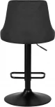 Стул барный DOBRIN JOSEPH BLACK (черный велюр (MJ9-101)) 5021_BlackBase-LM BLACK, цвет сиденья черный (MJ9-101), основания