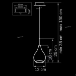 Подвесной светильник Lightstar Pentola 803037 (220V, на проводе, бокалы)