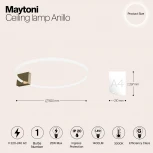 Потолочная люстра Maytoni Anillo MOD315CL-L25G3K