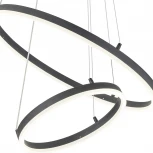 Подвесной светильник Escada Void 10254/2LED 66W Black APP (регулировка яркости, 220V, пульт управления, управление смартфоном, на тросе)