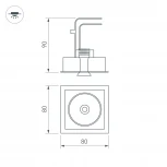 Встраиваемый точечный светильник Arlight SIMPLE 028148 (LED, 220V)