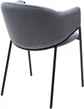 Стул M-City ДИЛЛ, цвет H-14 Серый, велюр / черный каркас