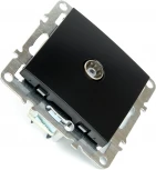 ТВ-розетка (черный) Stekker Эрна 49152