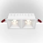 Встраиваемый светильник Alfa LED 4000K 2x15Вт 36° Dim Triac Maytoni Technical DL043-02-15W4K-D-SQ-W (220V)