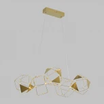 Подвесной светильник светодиодный Eurosvet Uma 90368/5 медь (220V, на тросе)