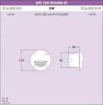 Встраиваемый светильник уличный Fumagalli Leti 2C4.000.000.LYG1L (220V, круглые, IP66)