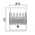 Стакан настольная лампа led сенсорная IP44 Mantra Lax 9082