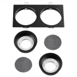 Светильник встраиваемый Novotech Gemini 371008 черный IP20 GX53 12W 220V