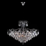 Подвесная люстра Eurosvet Crystal 10080/12 хром / прозрачный хрусталь