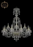 Подвесная люстра Art Classic 11.26 11.26.10+5.300.XL-95.Gd.B (220V, хрусталь, на цепи, подсвечник, свеча)