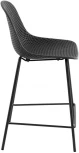 Барный стул La Forma (ex Julia Grup) Quinby (Серый/ Полипропилен,Металл,Пластик,Сталь)