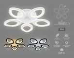 Потолочная люстра Ambrella Acrylica FA4492 (регулировка яркости, LED, 220V, пульт управления, цветы)