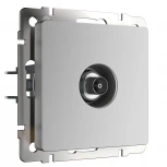ТВ-розетка проходная (серебряный) W1184006 (a051517)