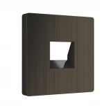 Накладка для розетки Ethernet RJ-45 и телефонной розетки RJ-11 (бронзовый) Werkel W1191212 (a051063)