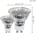 Лампочка светодиодная GU10 3W 200 lm 3000K Eglo Lm_led_gu10 11427