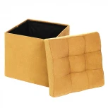 Пуфик Dreambag складной Желтый Велюр 13582