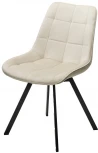 Стул CORN 360 град. поворот. G062-03 светлый беж, велюр/ черный каркас, М-City