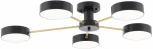 Потолочная люстра светодиодная на штанге Arte Milano Ferrara 252006/5 Bk/Bk (220V, круглые)