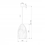 Подвесной светильник Eurosvet Sinki 30186/1 бежевый (a071601) (220V, на проводе)