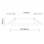 Встраиваемый точечный светильник ST Luce Quosis ST204.508.01 (220V)