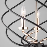 Подвесная люстра Eurosvet Sorrel 60105/3 черный (220V, на цепи, свеча, шар)