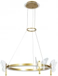 Подвесной светильник Arte Lamp Darcy A2187LM-1GO (LED, 220V, пульт управления, на тросе, кольцо, бабочки)