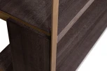 Стеллаж Garda Decor 58DB-SH20025 (Золото/Темное дерево,Коричневый)