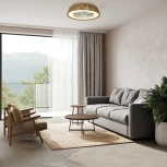 Потолочная люстра светодиодная с вентилятором Mantra Polinesia 8229