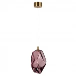 Подвесной светильник Odeon Light Gemme 7113/4LA сиреневый/винное стекло/металл IP20 LED 4W 300Лм 3000K 200° 220V