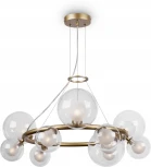 Подвесная люстра Freya Duo FR5139PL-10MG (220V, на тросе, шарики, молекулы)