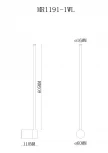 Настенный светильник MyFar Sunn MR1191-1WL (LED, 220V)