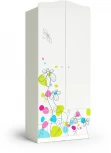 Шкаф "Цветы", Белый, МАМА