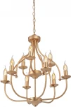 Подвесная люстра Vitaluce V1863-8/9, 9xE14 макс. 40Вт V1863-8/9 (220V, на цепи, подсвечник, свеча)