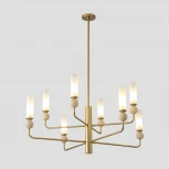 Потолочная люстра на штанге Crystal Lux SIMPLY SP8 BRASS