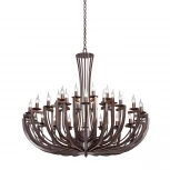 Подвесная большая люстра Vitaluce V3295-7/20+10 (220V, на цепи, свеча, круглые)