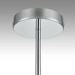 Потолочная люстра на штанге Lumion Zigrisa 8110/5 хром/белый, металл/текстиль E14 5*40W 220V (круглые)