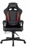 Кресло игровое Zombie GAME TETRA черный/красный эко.кожа крестов. пластик
