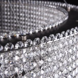 Подвесная люстра каскадная хрустальная светодиодная APL LED Sicilia SH02.93.4D.B.Ni.4000 (220V, на тросе)