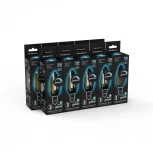 Лампочка светодиодная E14 5 Вт 450 lm 4100K нейтральное белое свечение Gauss Filament 103801205