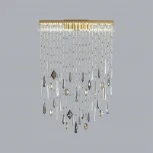 Настенный светильник Odeon Light Afina 5420/24WL античная бронза/металл/стекло/хрусталь LED*24W 3000K (220V, подвески)