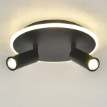 Настенно-потолочный светодиодный светильник 20046LED 20046SMA/02LED BK 28Вт, металл/акрил, черный