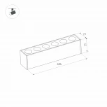 Трековый светильник магнитный Arlight 033672 (LED, 24V)