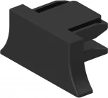 Заглушка пластиковая для шинопровода, черный Feron LD1011 41886