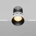 Встраиваемый светильник под гипсокартон Maytoni Dip DL121-15W-2.7K-TRS-B (LED, 220V, круглые)
